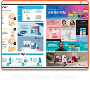 Mostrando a UX Catalog em uso na Farmácias Estrela